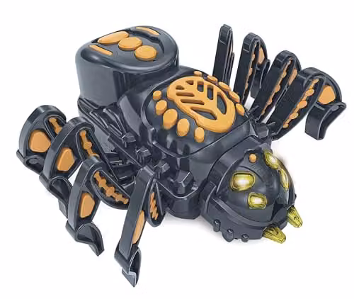 Clementoni Science & Play Spider Robot STEM Toy, Black Walking Robot with LED Eyes – 3