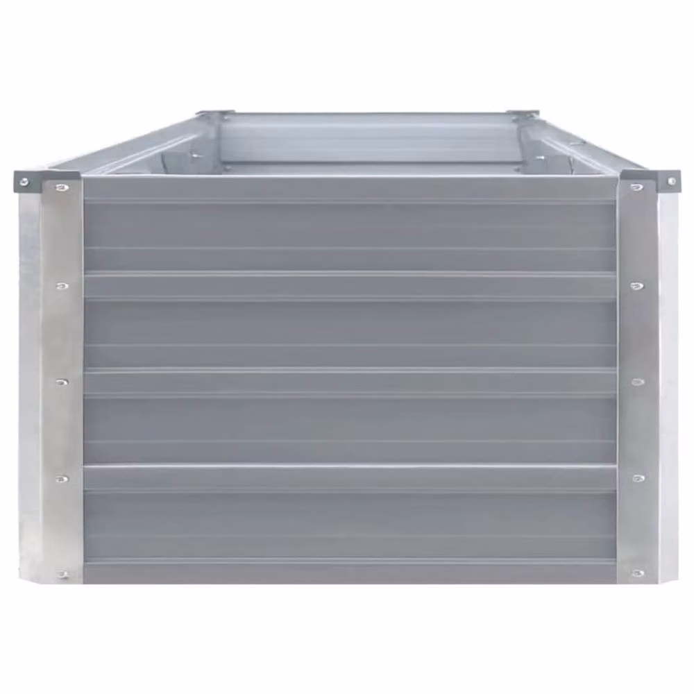 Berkfield Home Garden Galvanised Steel Raised Bed, Grey, W: 320 cm, D: 40 cm, H: 45 cm – 3