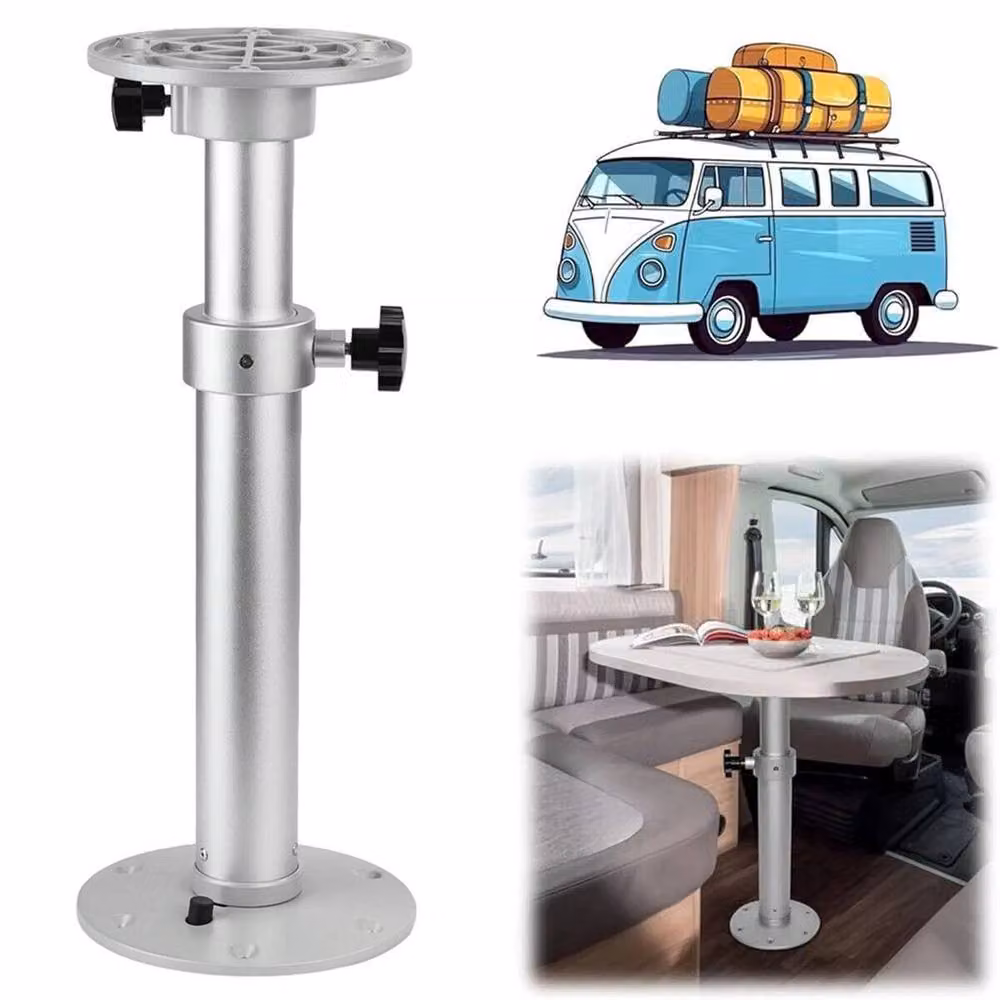 Nordara Silver Aluminium Alloy Telescopic Pedestal Table Leg – 2