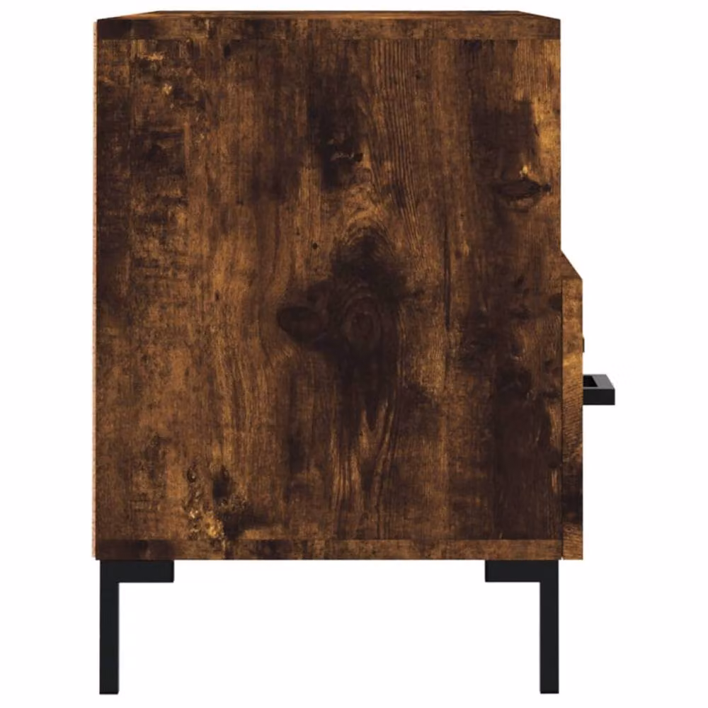 Berkfield Home Smoked Oak TV Cabinet in Brown, W/D/H: 80 x 36 x 50 cm – 4