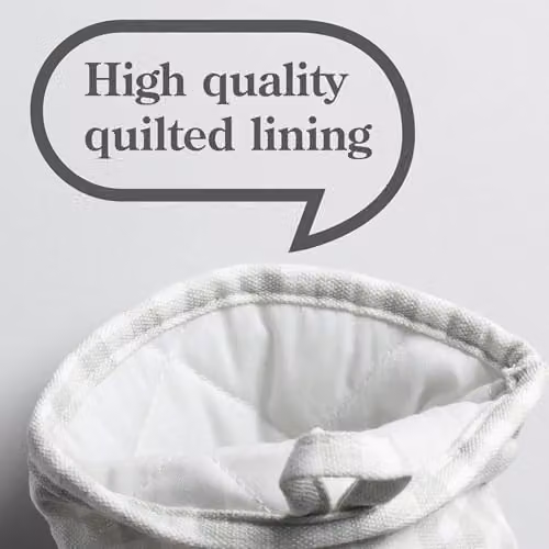 Zeal Silicone Mini Oven Mitt Pot Holder Gingham in Duck Egg Blue, W/D/H: 17.5 x 13.5 x 2.5 cm – 4