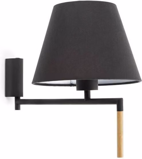 Faro Lighting Netlighting Ron Wall Light in Grey and Black with E27 Shade – 3