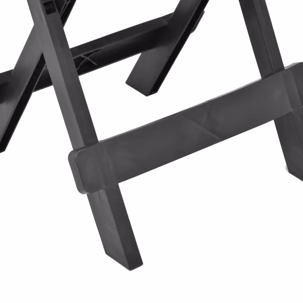 Berkfield Home Folding Garden Table in Anthracite and Black, W/D/H: 45 x 43 x 50 cm – 3