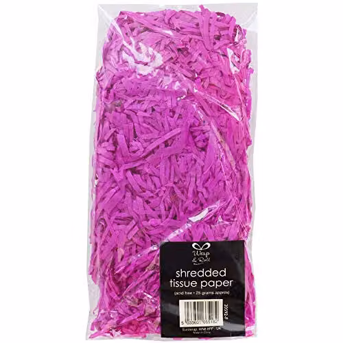Wrap And Roll Purple Shredded Tissue Paper