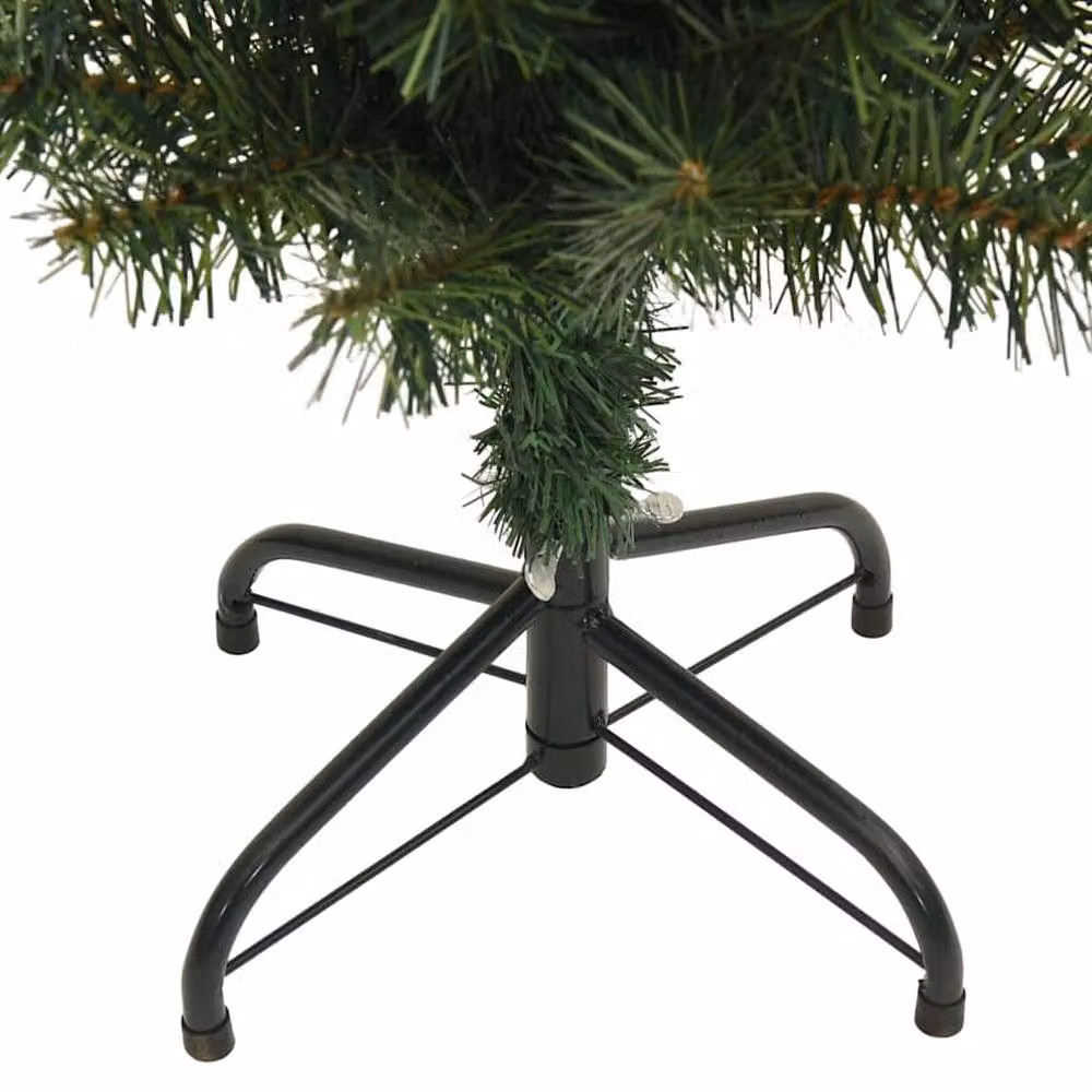 Berkfield Home Slim Artificial Christmas Tree in Green with Stand, Height: 180 cm – 5