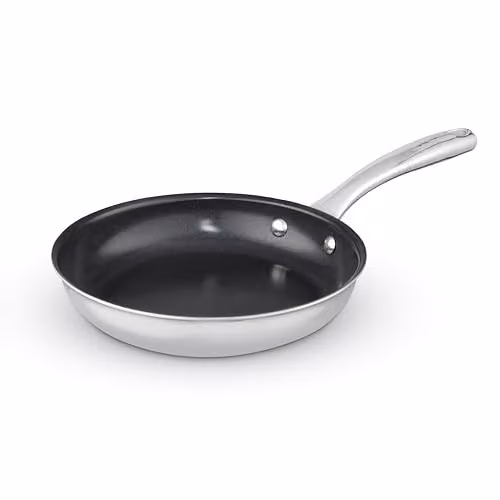 Tower Tri-Ply 30cm Frying Pan with Ceramic Coating, Silver Stainless Steel, Induction Compatible – 1