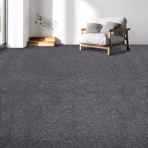 Actiasmat Heavy Duty Carpet Tiles with Bitumen Backing, Anthracite Grey, 20 Pack, W/D: 50 x 50 cm – 2