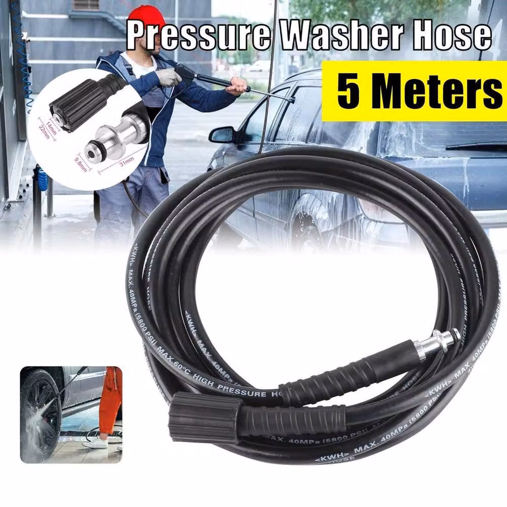 SPETLEK 5m High Pressure Washer Hose Extension in Black – 2