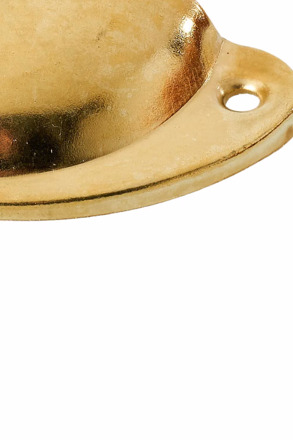 Living and Home 2-Piece Polished Gold Iron-Nickel Alloy Shell Cup Pull Handles for Cabinets and Drawers – 2