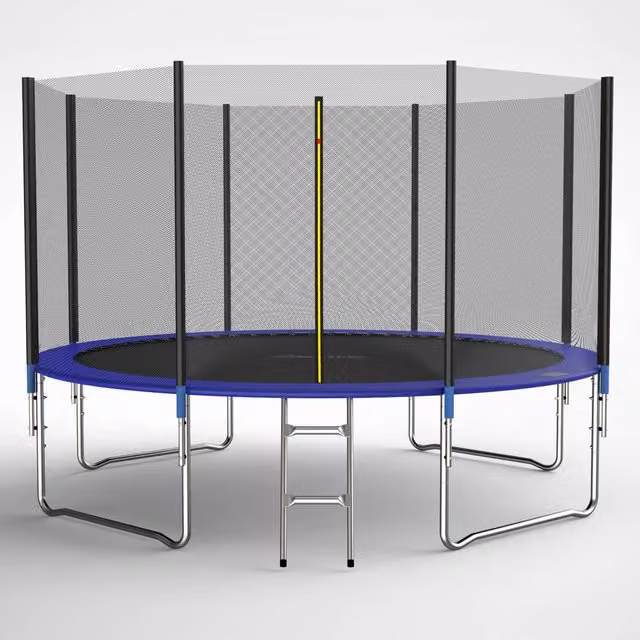 GALACTICA 12ft Trampoline Set with Enclosure, Blue