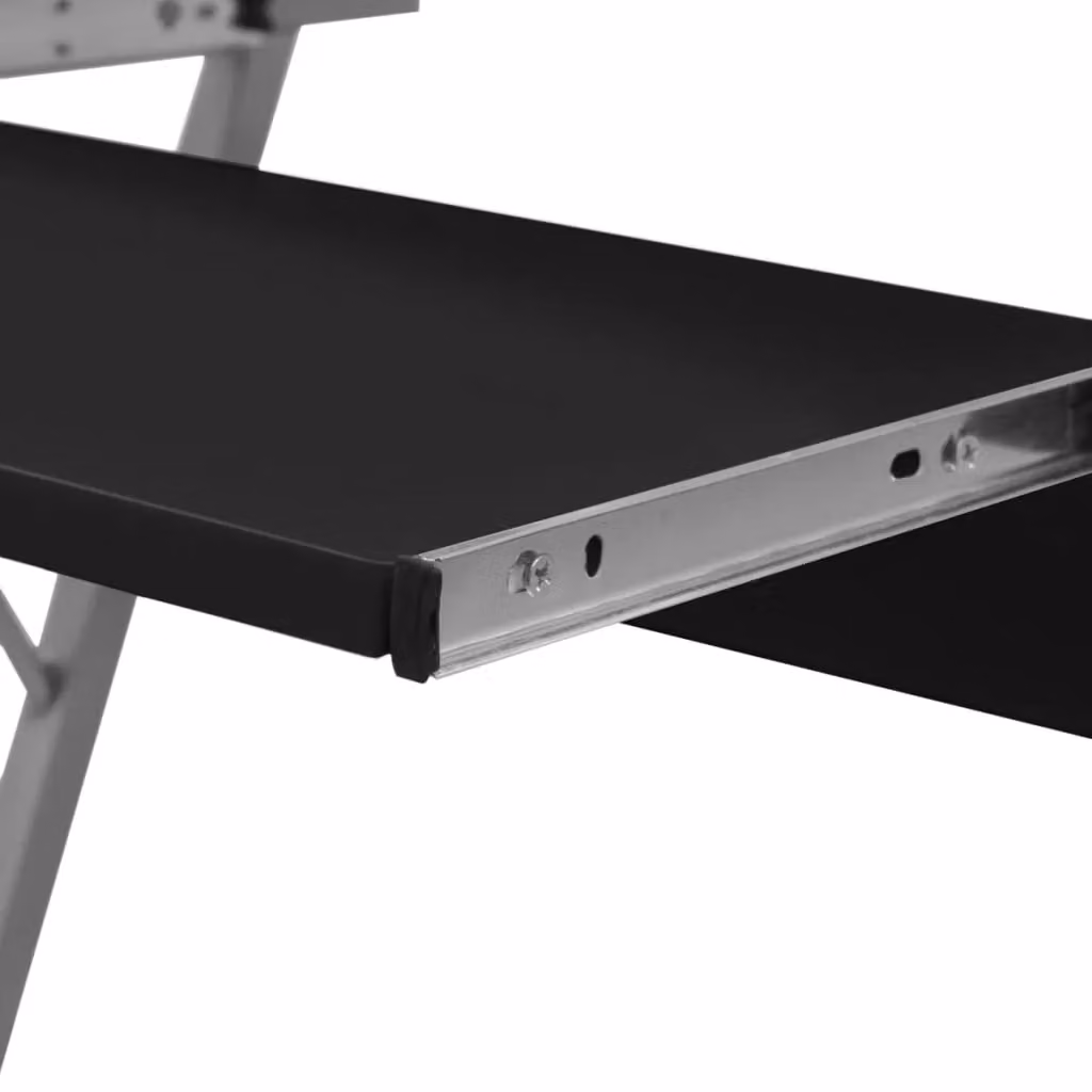 Berkfield Home Modern Compact Computer Desk in Black – 2