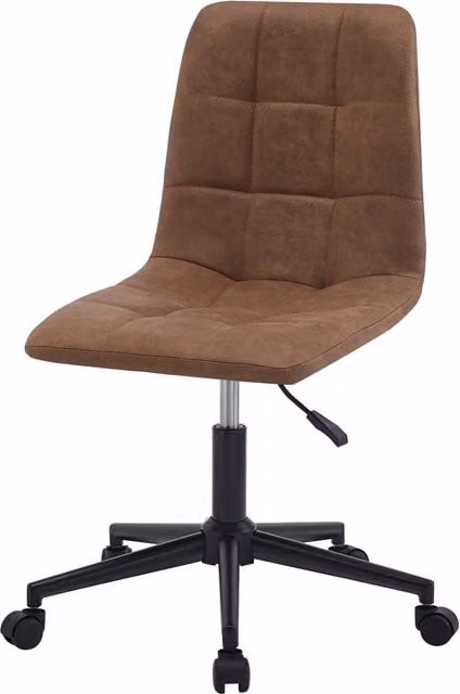 Nordlys Adjustable Ergonomic Office Chair in Brown Synthetic Leather – 1