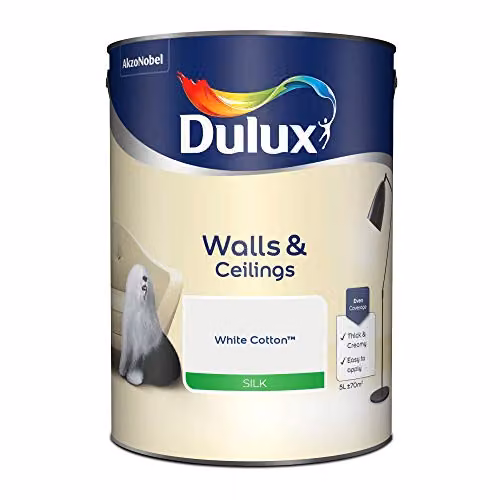 Dulux White Water Based Satin Gloss Dispersion Paint, 5 l – 2
