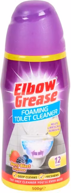 Elbow Grease Foaming Toilet Cleaner Berry Blast Purple