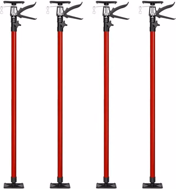 tectake Plasterboard Props Set of 4 in Red – 1