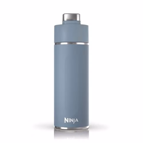 Ninja Thirsti Triple Insulated Stainless Steel Water Bottle and Flask, Blue, 700 ml
