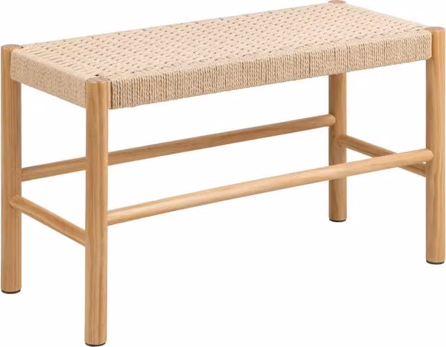 Furniture To Go Alvin Weaved Bench in Off-White – 1
