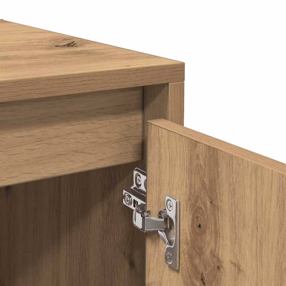 Berkfield Home Artisan Oak Sideboard in Brown, W/D/H: 70 x 41 x 75 cm – 3