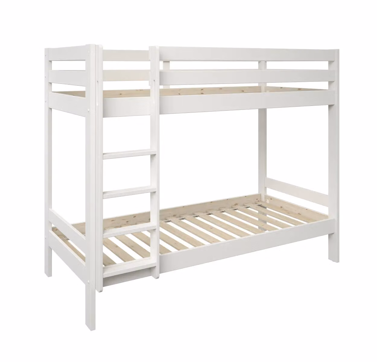 Noomi Nora Solid Wood Bunk Bed in White, W/D/H: 90 x 200 cm – 2