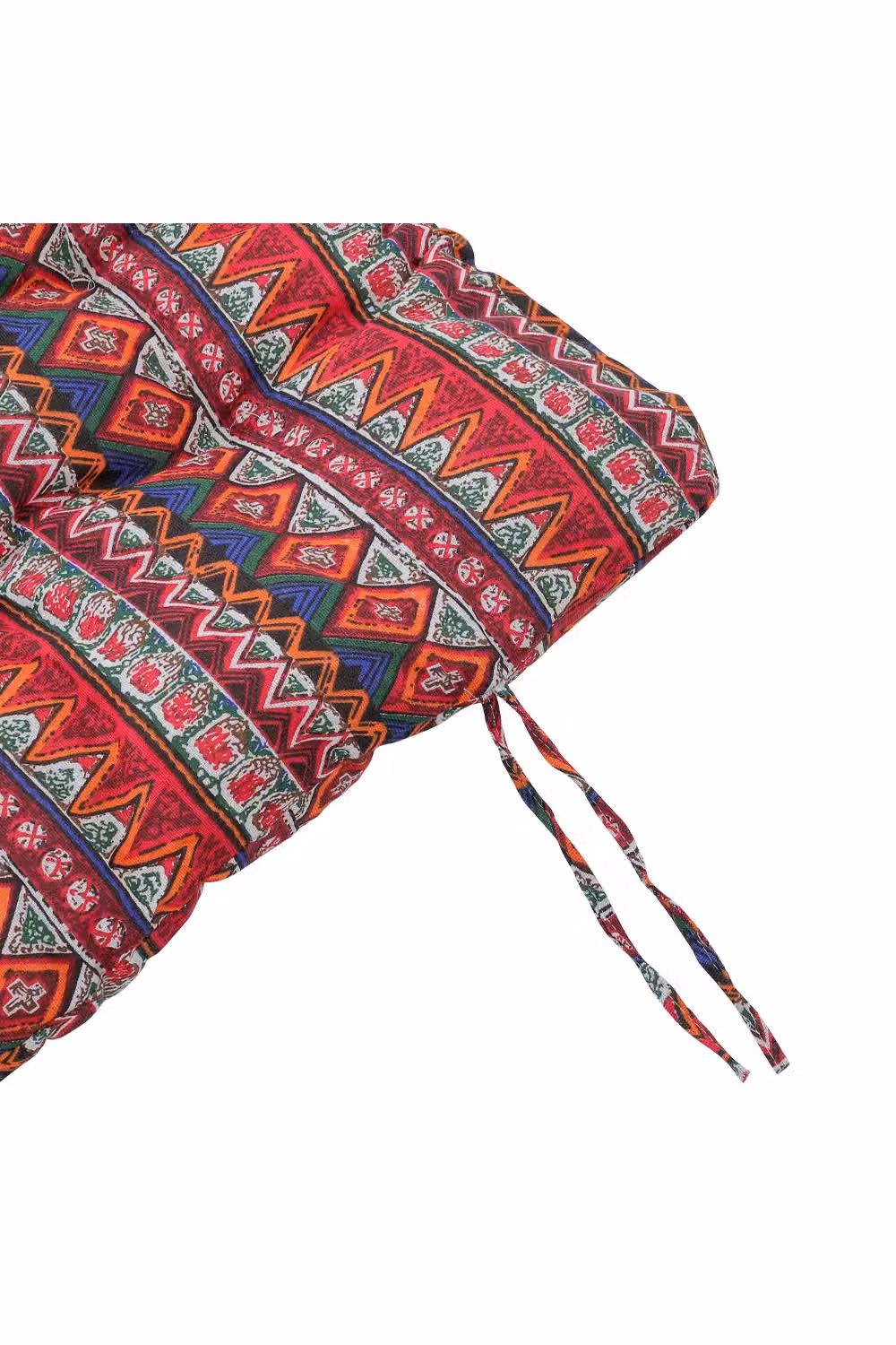 Living and Home Bohemian Red Linen and Cotton Lounger Cushion, W: 40 cm, L: 110 cm – 4