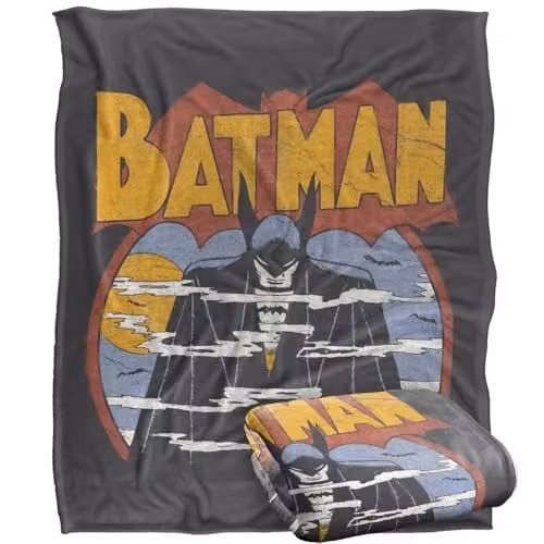 LOGOVISION DC Originals Foggy Silky Touch Super Soft Fleece Throw Blanket, Multicolour, W: 127 cm x L: 152.4 cm