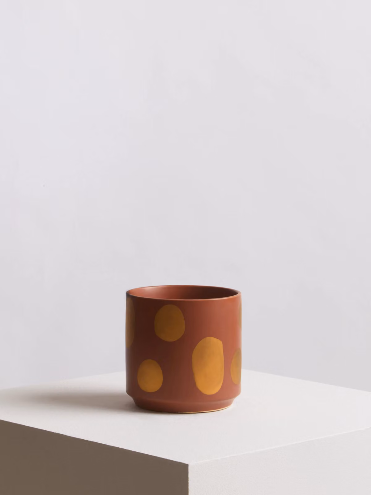 Orsina Speckled Ceramic Tabletop Planter in Pink, Gold and Terracotta – 3