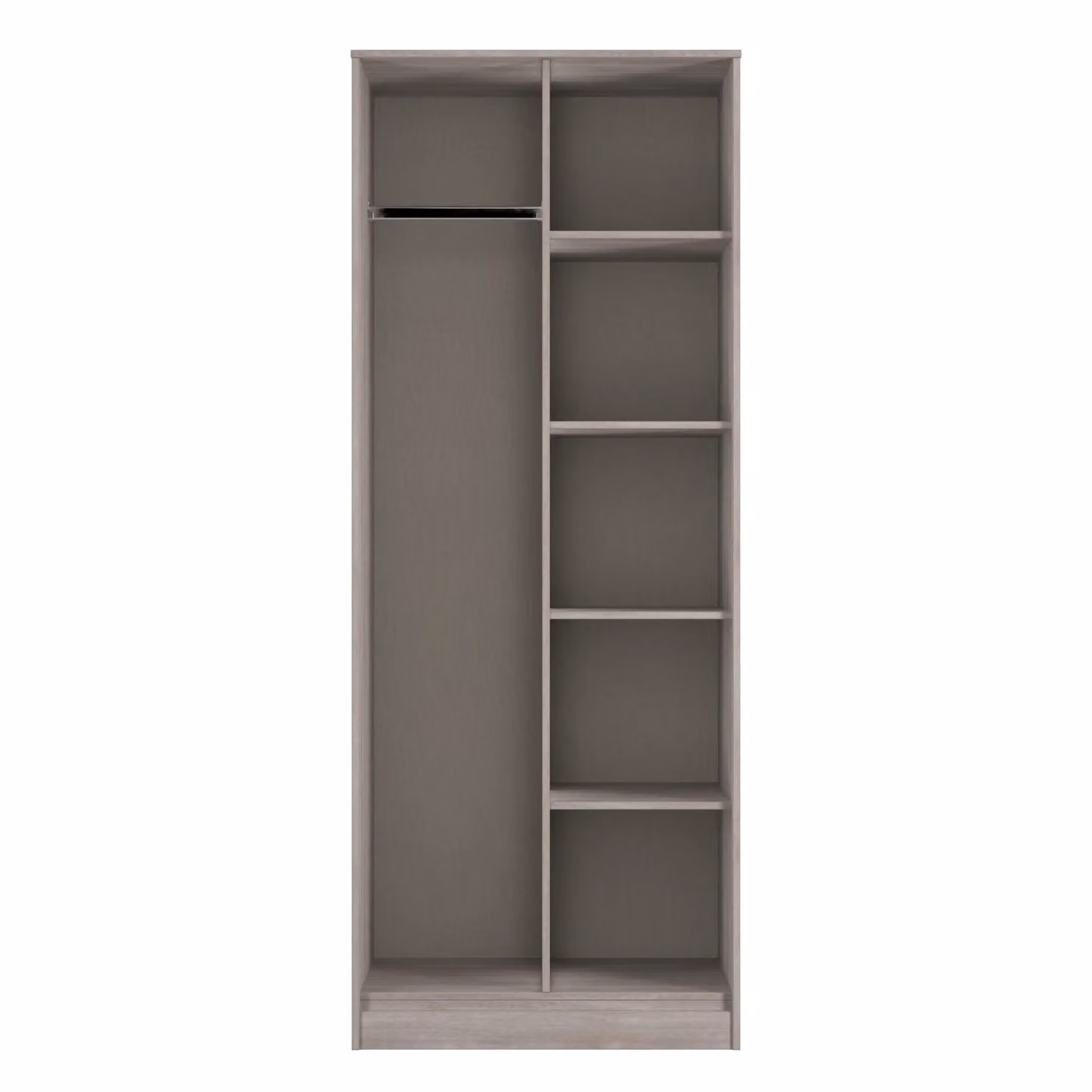 Ready Assembled 2 U Fuji Open Wardrobe in Light Grey – 2