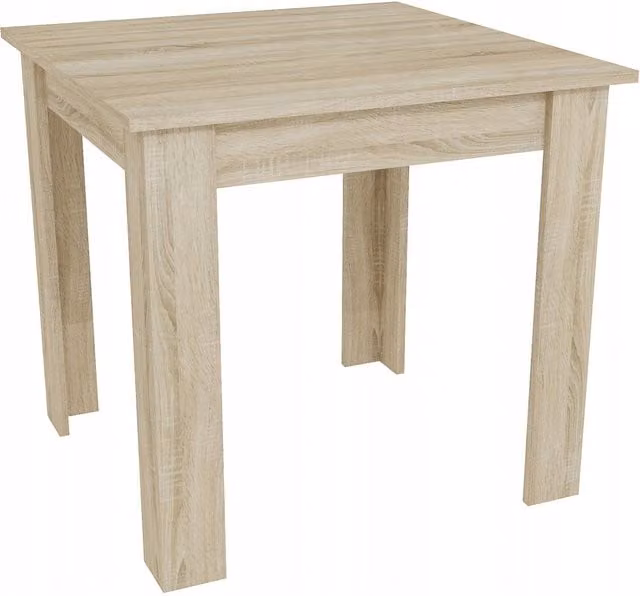 Novecrafto Square Wooden Dining Table in Sonoma Oak