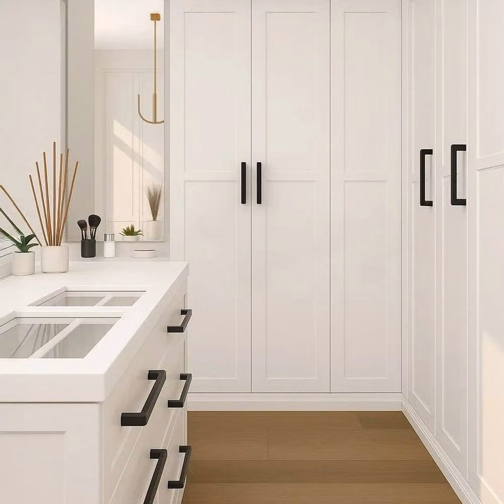 PAWNORA Matt Black Stainless Steel Bar Kitchen Cabinet Handles, 15 Pack, Length: 160 mm – 3
