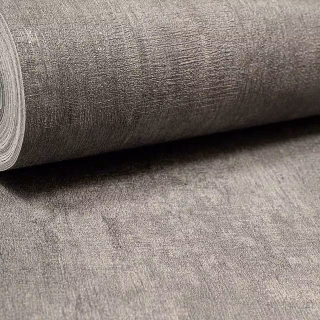 Erfurt Grey Abstract Industrial Plain Washable Wallpaper