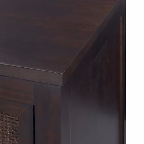 Teamson Home Hatteras Bedroom Dresser in Brown with Rattan Details, W: 76 cm, D: 34 cm, H: 79.3 cm – 8