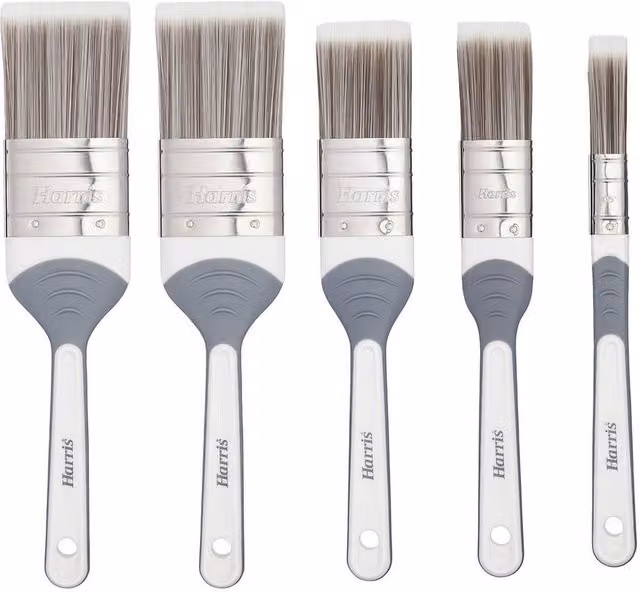 Harris Seriously Good Paintbrush Set, 5 Pack in White – 1