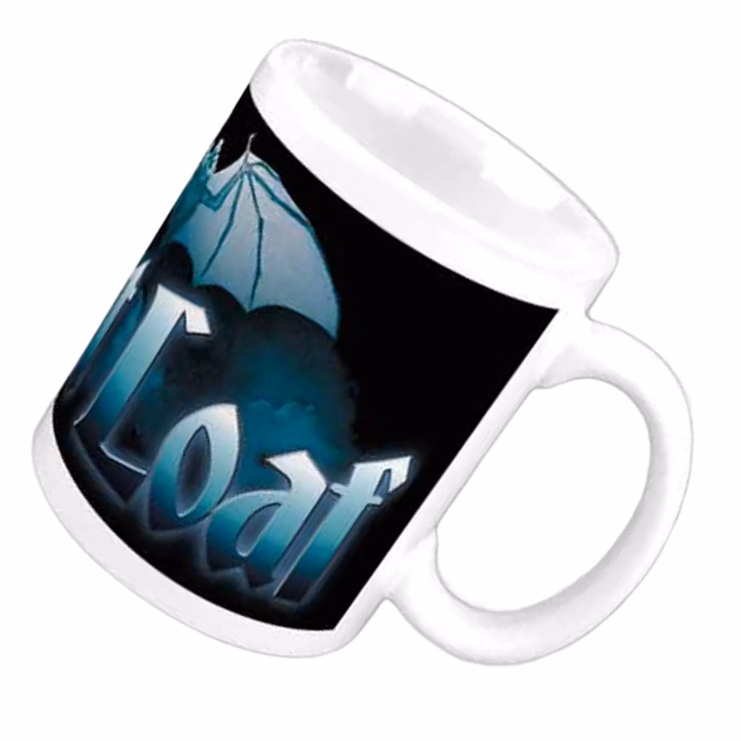 Meat Loaf Bat Out Of Hell Logo Stoneware Mug in White – 2