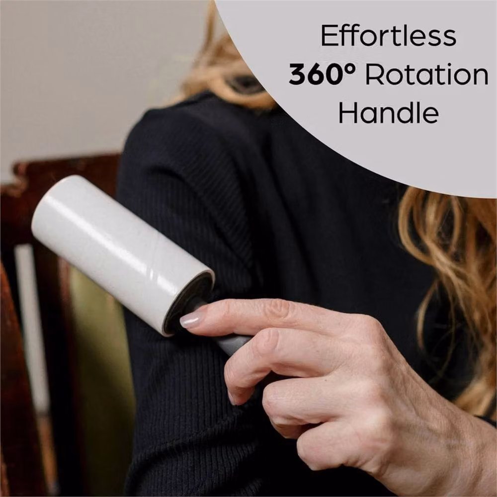 Nordara Lint Roller Refills in White, 5 x 90 Sheets for Pet Hair, Fluff and Dust Removal – 2