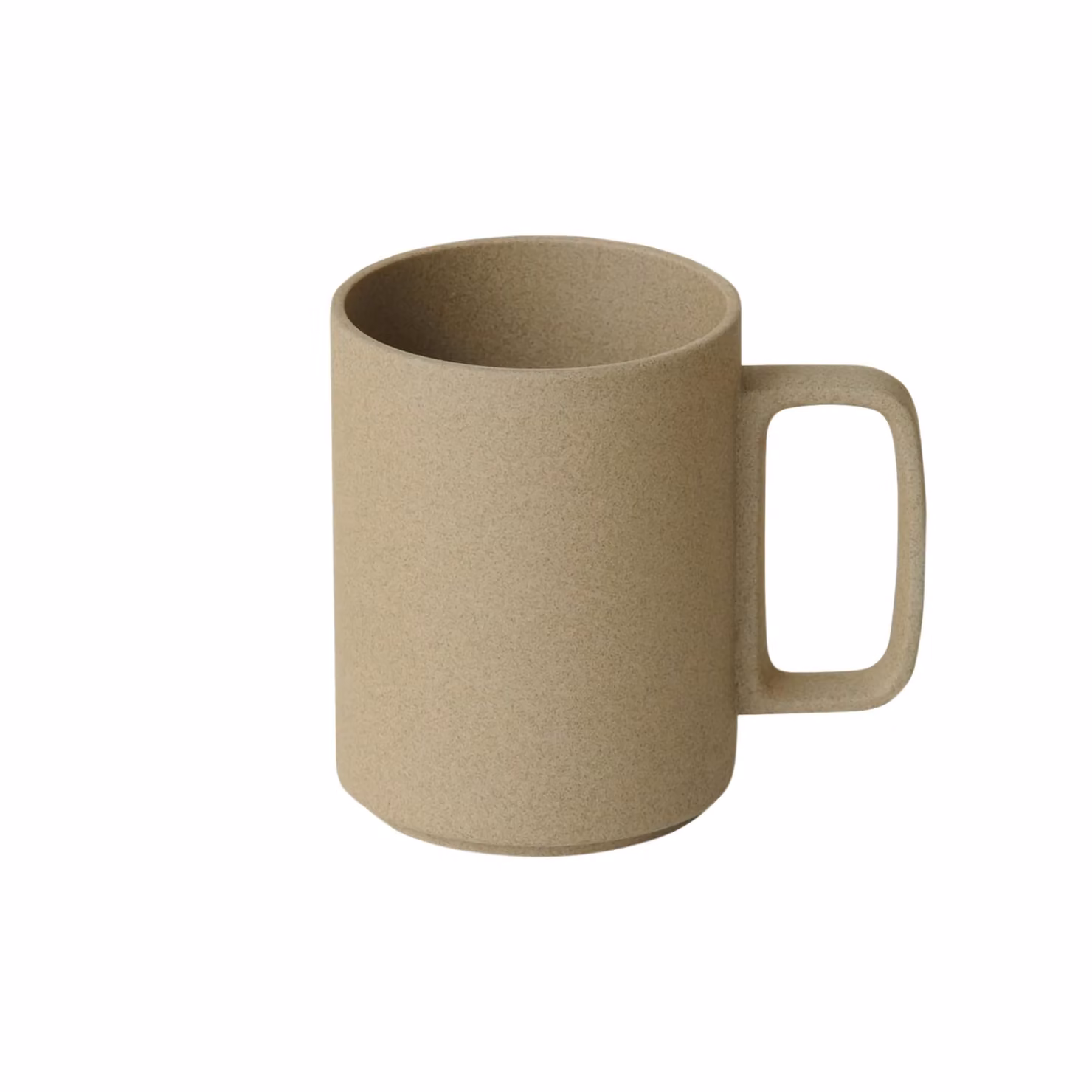 Hasami Porcelain Unglazed Large Mug in Beige