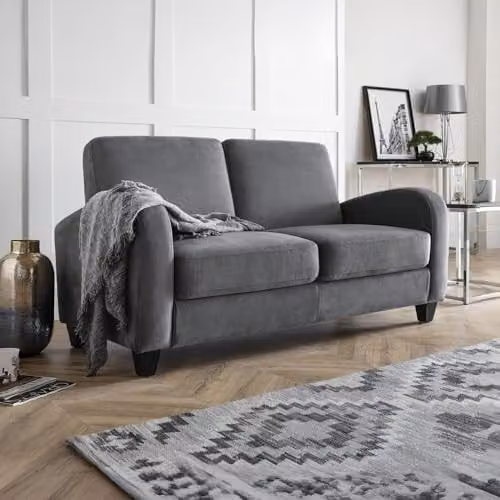 Julian Bowen Vivo 2 Seater Upholstered Sofa in Grey – 1