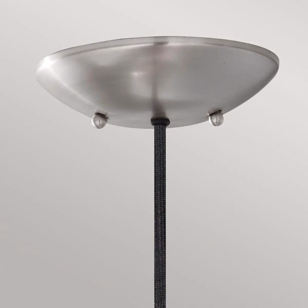 Netlighting Beso 1 Light Dome Ceiling Pendant in Grey Metal, E27, Diameter: 25.4 cm – 2