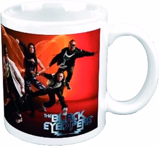 Black Eyed Peas Ceramic Mug in Multicolour