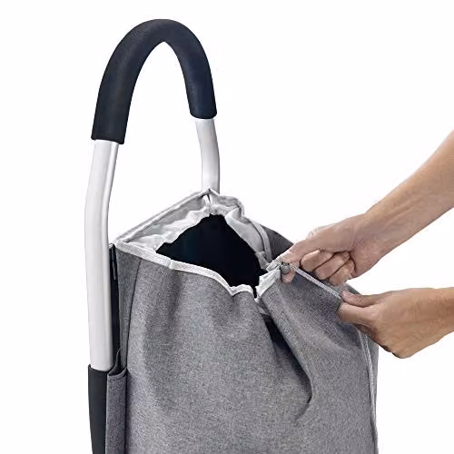 Metaltex Folding Shopping Trolley, Grey, 45 Litres – 4