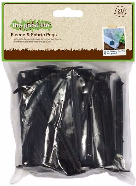 Primrose Fleece and Fabric Securing Pegs in Black