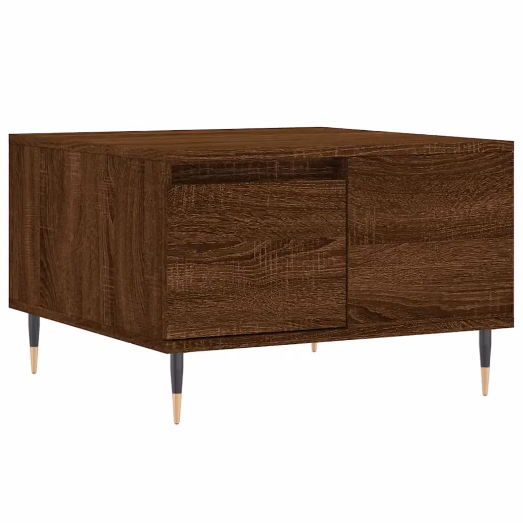 Berkfield Home Brown Oak Coffee Table, W/D/H: 55 x 55 x 36.5 cm – 2