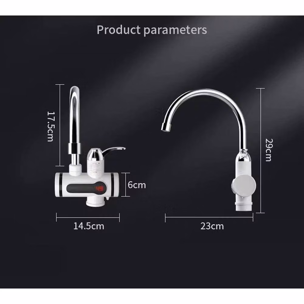 FLAVORA 360° Electric Boiling Water Single Lever Kitchen and Bathroom Tap in White Matt – 2