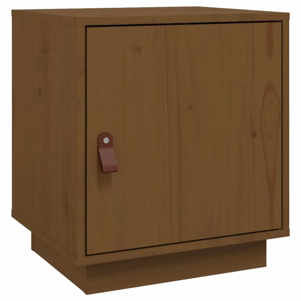 Berkfield Home Honey Brown Solid Wood Pine Bedside Cabinet W/D/H: 40 x 34 x 45 cm – 2