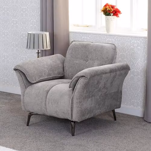 Seconique Amalfi Grey Fabric Armchair – 2