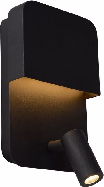 Lucide Boxer Modern Adjustable LED Wall Light in Black – 5