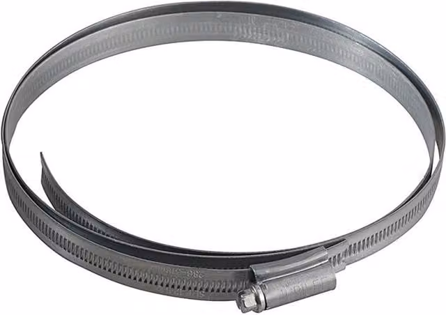 Jubilee Galvanised Steel Hose Clip in Metallic Silver