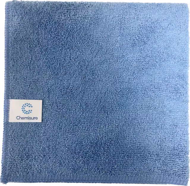 Chemisure Microfibre Cloths, Blue, Pack of 10