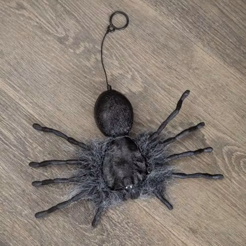 Samuel ALEXANDER 2ft Battery Operated Ash Dropping Dangling Black Halloween Spider Animatronic Decoration – 4