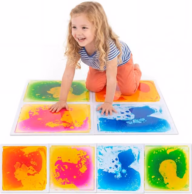 COSTWAY 6 Piece Multicolour Foam Sensory Floor Tiles for Toddlers