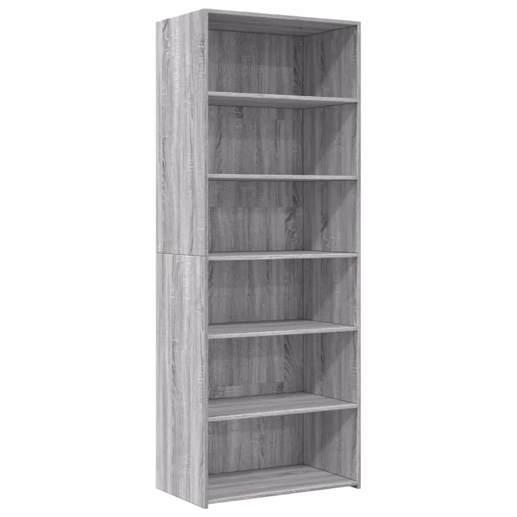 Berkfield Home Grey Sonoma Modern Highboard, W/D/H: 70 x 41 x 185 cm
